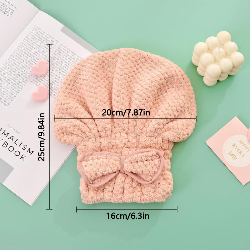 Microfiber Hair Towel Highly Absorbent Shower Cap