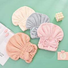 Microfiber Hair Towel Highly Absorbent Shower Cap
