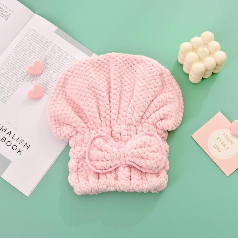 Microfiber Hair Towel Highly Absorbent Shower Cap