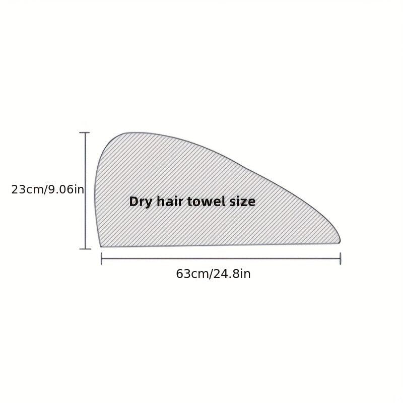 Hair Towel With Button Soft Hair Drying Cap Hair Towel With Bow