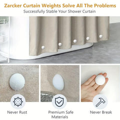 4pcs Silicone Coated Shower Curtain Weights Magnet