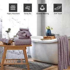 4pcs Coral Velvet Towel Set Soft Absorbent Bath Linen Sets