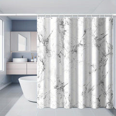 Marble Pattern Shower Curtain Waterproof & Mildew Proof