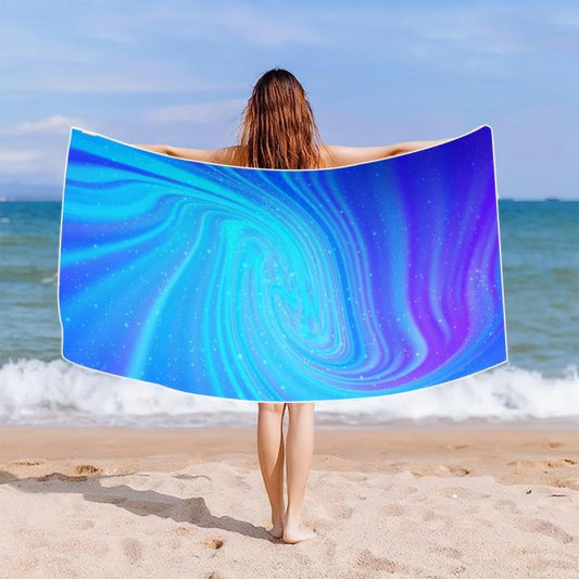 Printed Microfiber Beach Towel Quick Drying Soft Absorbent Sandproof Lightweight