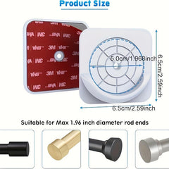 Non Punching Shower Curtain Rod Holder Self Adhesive Mounting Bracket