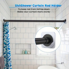 Non Punching Shower Curtain Rod Holder Self Adhesive Mounting Bracket