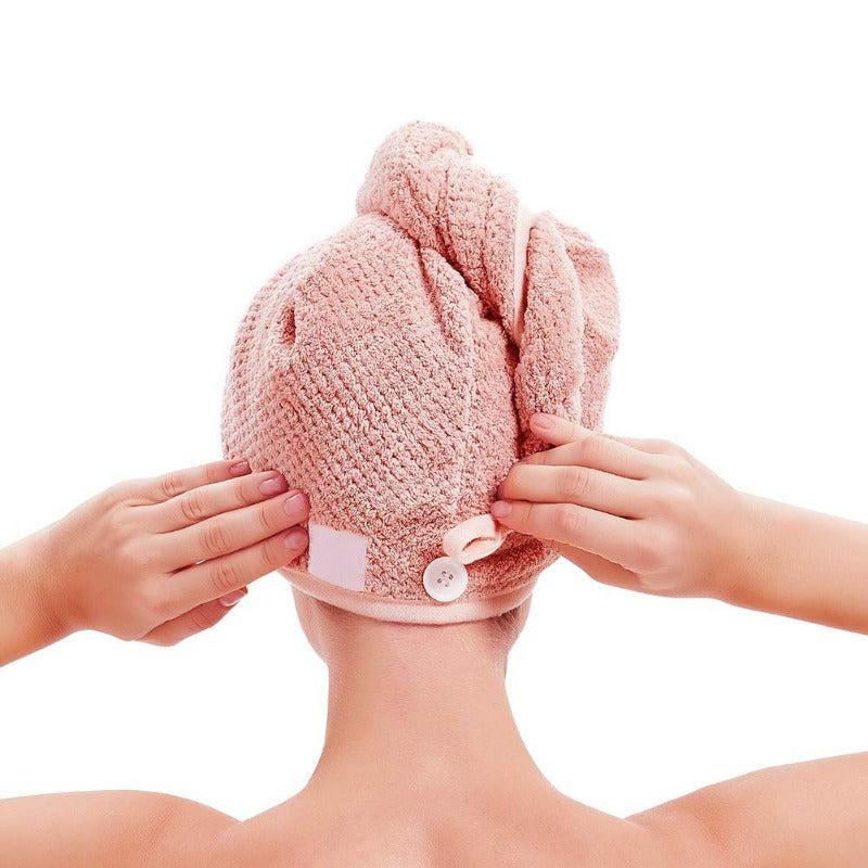 Soft Hair Drying Cap - Absorbent Hair Wrap Towel