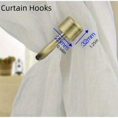 2pcs U Shaped Curtain Holdback Wall Mounted Curtain Hook