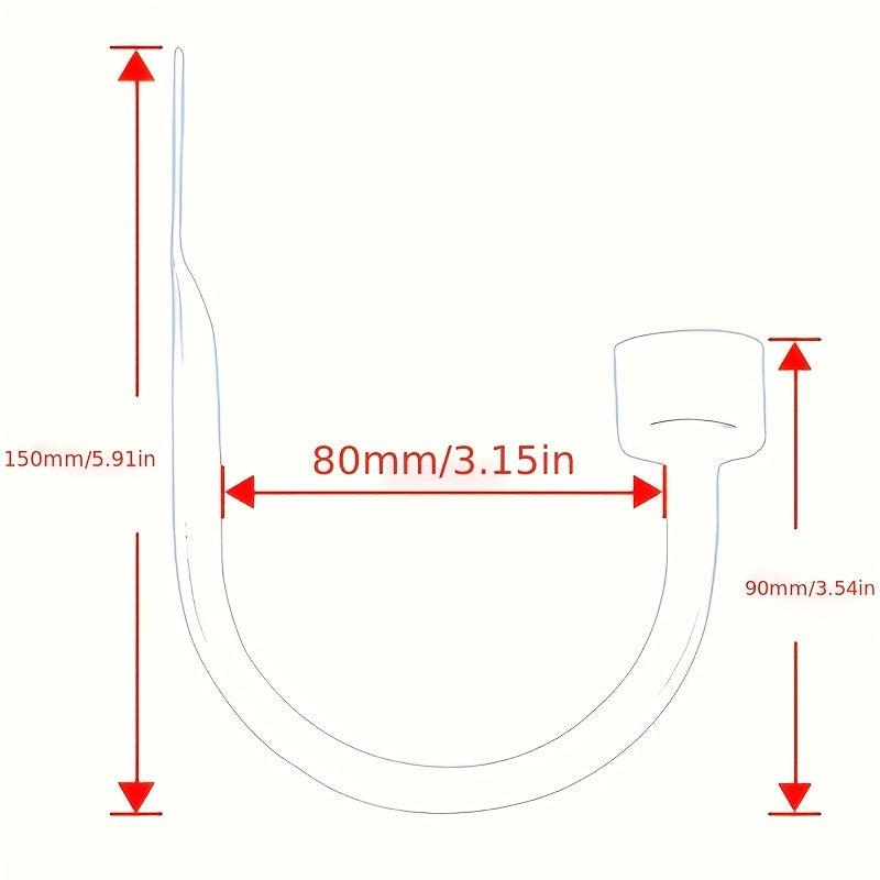 2pcs U Shaped Curtain Holdback Wall Mounted Curtain Hook