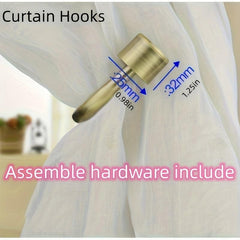 2pcs U Shaped Curtain Holdback Wall Mounted Curtain Hook