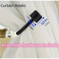 2pcs U Shaped Curtain Holdback Wall Mounted Curtain Hook
