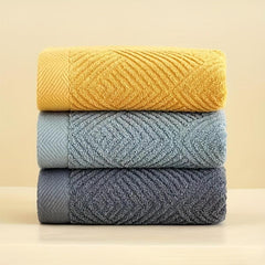 3pcs Solid Cotton Hand Towel Soft Skin-friendly Face Towel