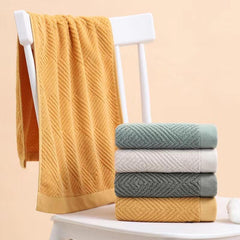 3pcs Solid Cotton Hand Towel Soft Skin-friendly Face Towel
