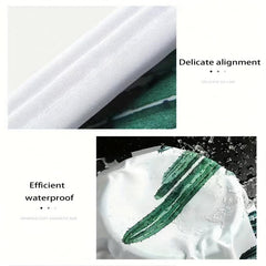 Cactus Printed Shower Curtain Waterproof With 12 Grommets & Hooks