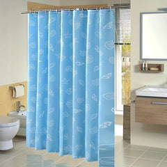 Ocean Shell Shower Curtain Set with Hooks