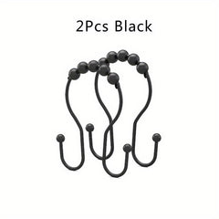 1pc Bathway Shower Curtain Hooks Rust Proof Double Shower Curtain Hooks