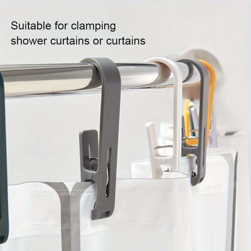 Bathroom Hook Curtain Clothes Clips Multifunctional Clip