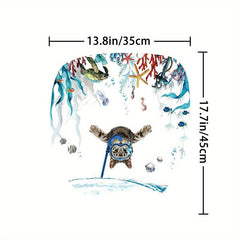 Bathroom Rugs Shower Curtain Diving Cat Pattern Waterproof Set