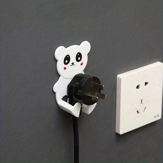Cartoon Wall Mounted Plug Wire Holder
