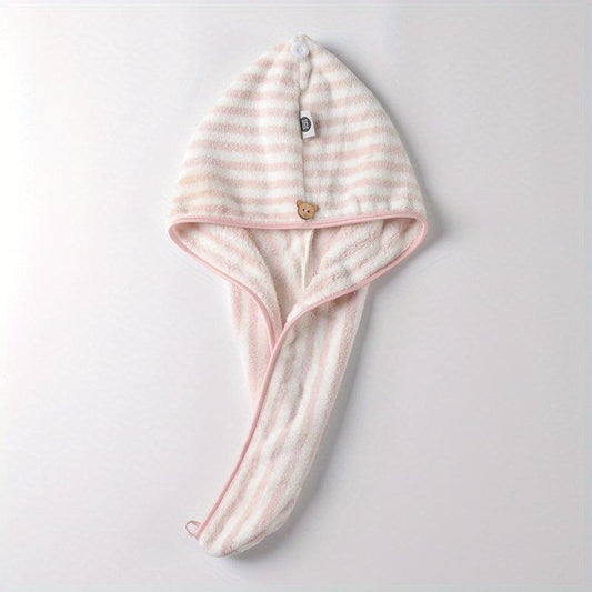 Soft Microfiber Hair Drying Cap Towel Absorbent Quick-drying Shower Cap