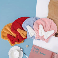 Coral Fleece Hair Towel Absorbent Quick Drying Shower Cap Hair Towel