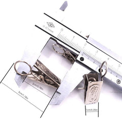 Stainless Steel Curtain Clip Hooks - 20pcs