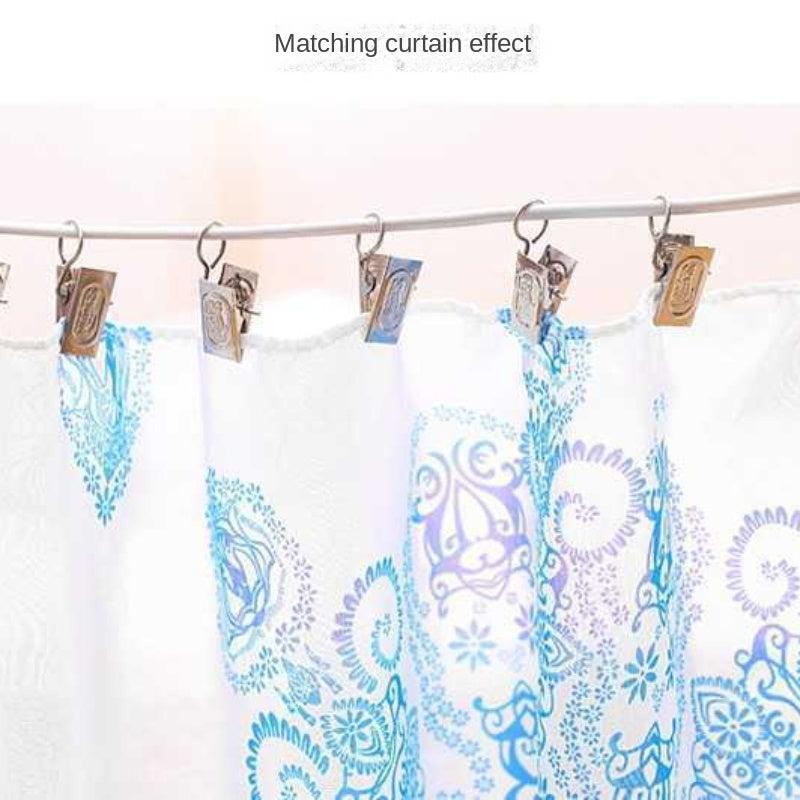 Stainless Steel Curtain Clip Hooks - 20pcs