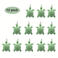 Sea Turtle Resin Shower Curtain Hooks Set of 12