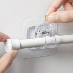 Adhesive Curtain Rod Brackets for Bathroom Hotel