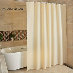 Waterproof Fabric Shower Curtain with Grommet Hooks