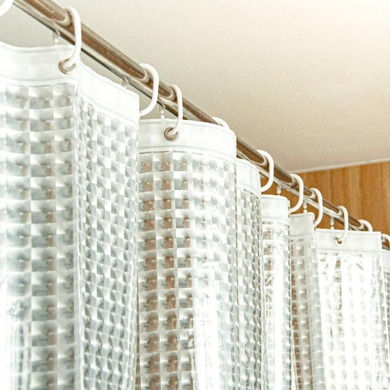 Clear Shower Curtain Waterproof Mildew Proof Bath Curtain Bathroom Decor