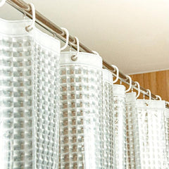 Clear Shower Curtain Waterproof Mildew Proof Bath Curtain Bathroom Decor