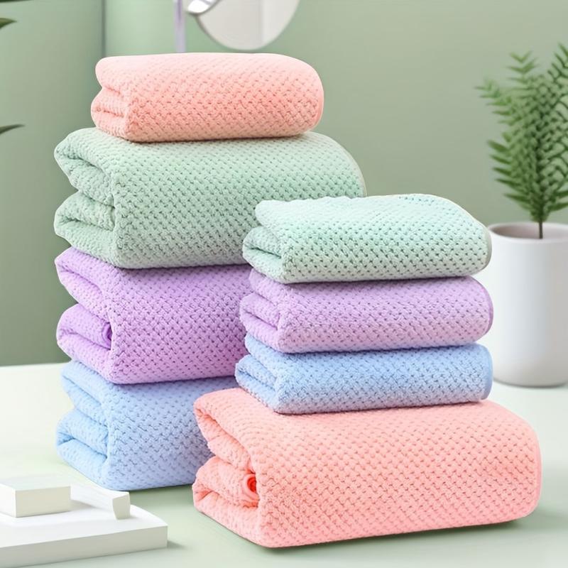 Soft Towel Set Quick Drying Absorbent Towels For Bathroom