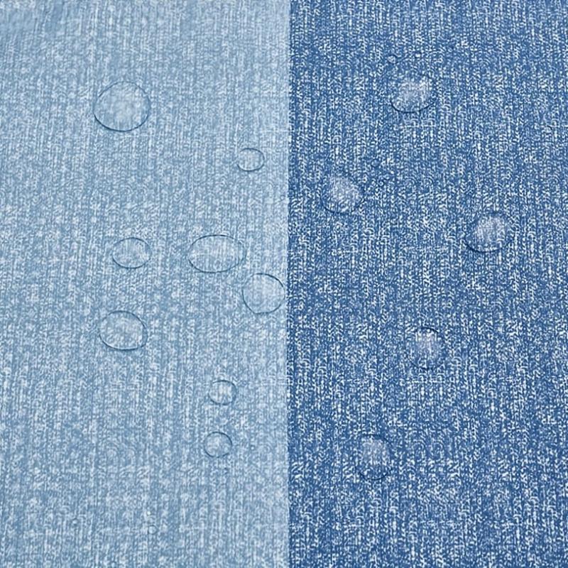 Navy Waffle Bath Curtain Waterproof Shower Curtain 72'' x 72''