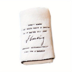 Embroidered Hand Towel Coral Fleece Soft Skin-friendly Face Towel