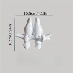Bird Hook Wall Mounted Hook Decorative Hanger for Bathroom Bedroom Home