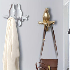 Bird Hook Wall Mounted Hook Decorative Hanger for Bathroom Bedroom Home