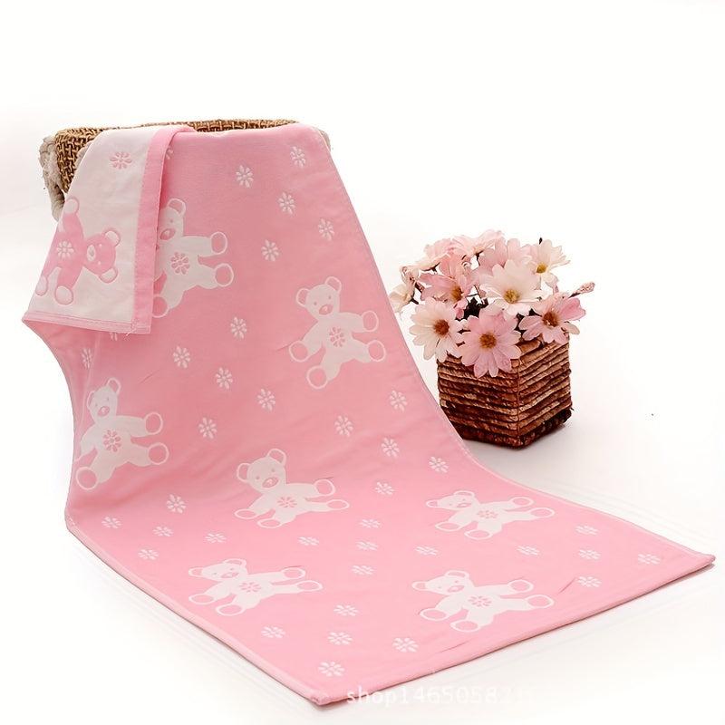 Cartoon Bath Towel for Kids, Soft & Absorbent, Home Bathroom Supplies