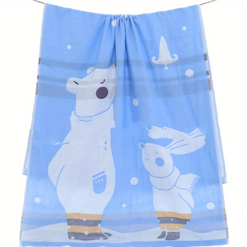 Cartoon Bath Towel for Kids, Soft & Absorbent, Home Bathroom Supplies