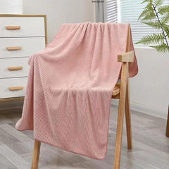 Coral Fleece Bath Towel Soft Absorbent Thicken Towel For Home Bathroom