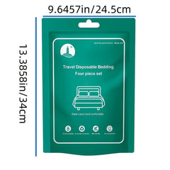 Disposable Bedding Set Non-woven Fabric Bed Sheet Quilt Cover Pillowcase