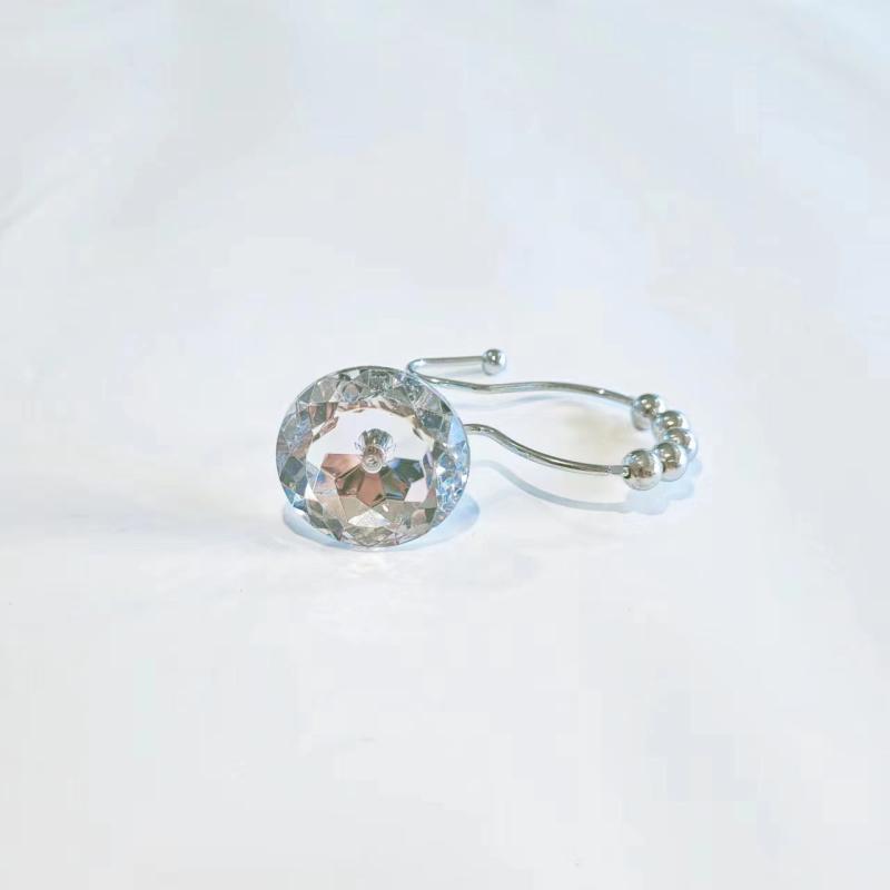 12pcs Rhinestone Shower Curtain Hooks Decorative Bathroom Accessories