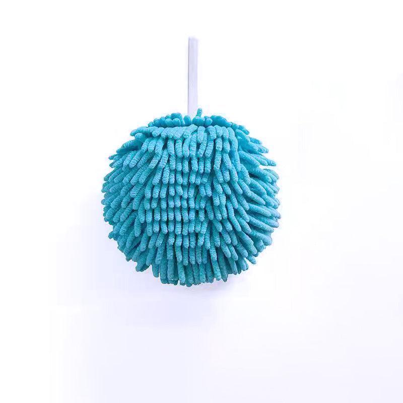 Fluffy Chenille Hanging Towel for Kitchen and Bathroom Use