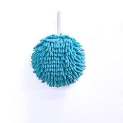 Fluffy Chenille Hanging Towel for Kitchen and Bathroom Use