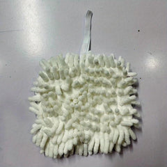 Fluffy Chenille Hanging Towel for Kitchen and Bathroom Use