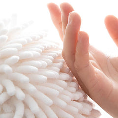 Fluffy Chenille Hanging Towel for Kitchen and Bathroom Use
