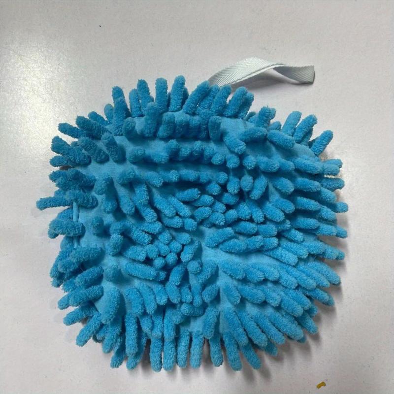 Fluffy Chenille Hanging Towel for Kitchen and Bathroom Use