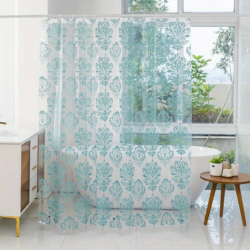 Clear Shower Curtain Waterproof Bathroom Dry And Wet Separation 70 86in