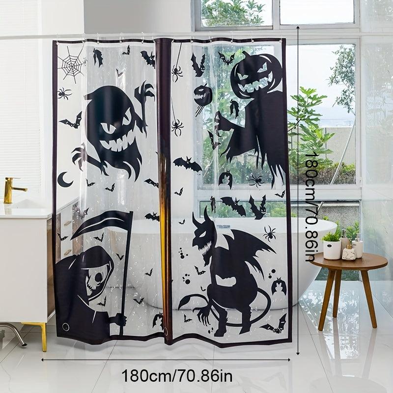 Clear Shower Curtain Waterproof Bathroom Dry And Wet Separation 70 86in