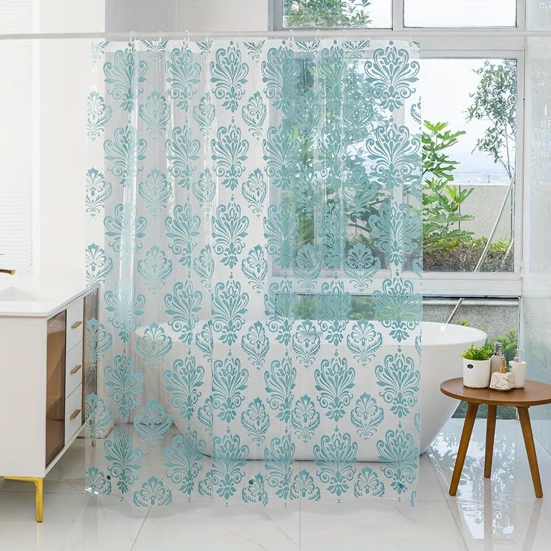 Clear Shower Curtain Waterproof Bathroom Dry And Wet Separation 70 86in
